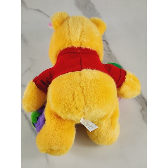 Winnie The Pooh w/ Rabbit Ears Easter Egg Holiday 1999 Soft Plush Toy 13" Vtg - Picture 14 of 16